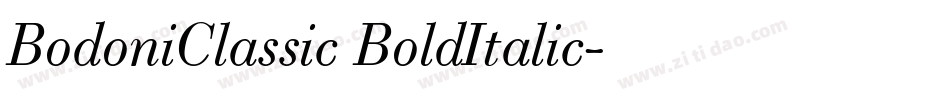 BodoniClassic BoldItalic字体转换